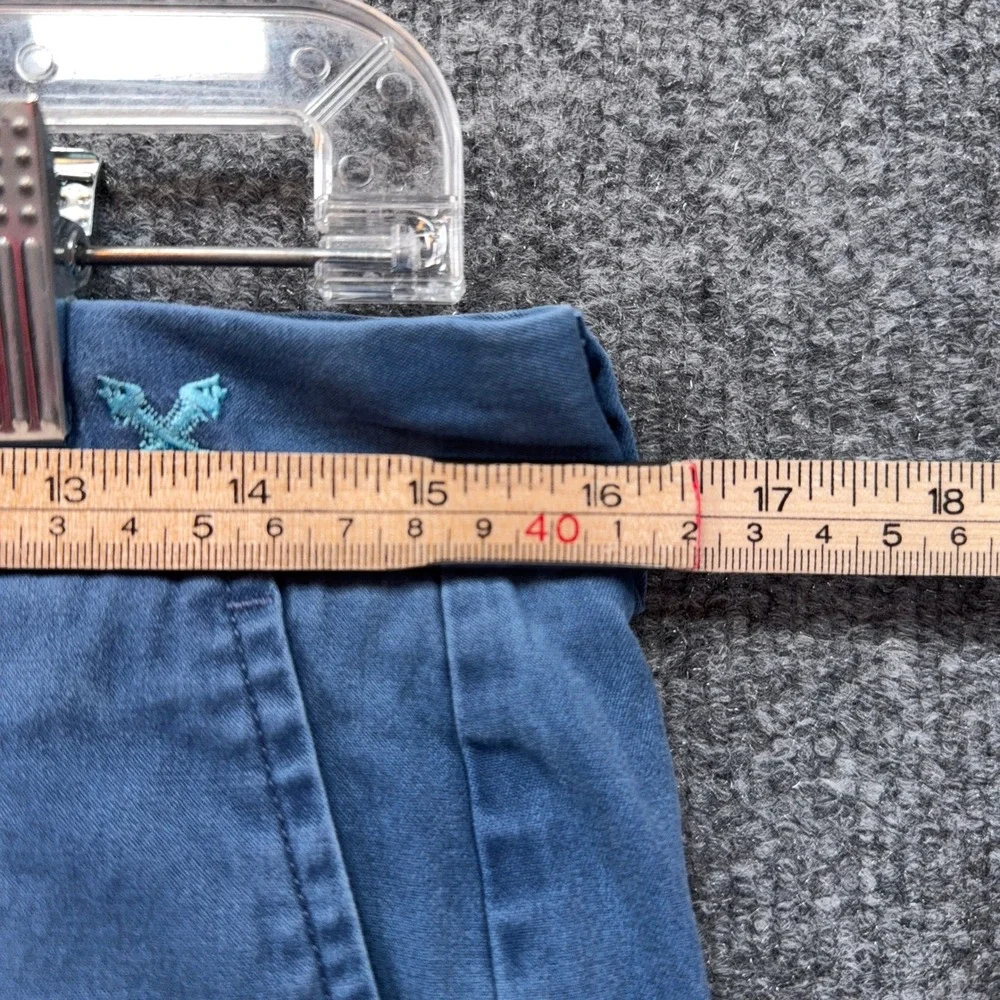 Vineyard Vines Shorts Mens 30 Blue Embroidered Fish Bone Breaker Chino Preppy
